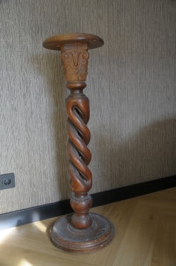 Vintage Barley Twist Standaard / zuil / plantentafel '70!