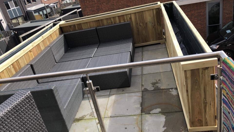 Zeeuwse knop bloembakken projecten ter inspiraties L225 x B35 x H85