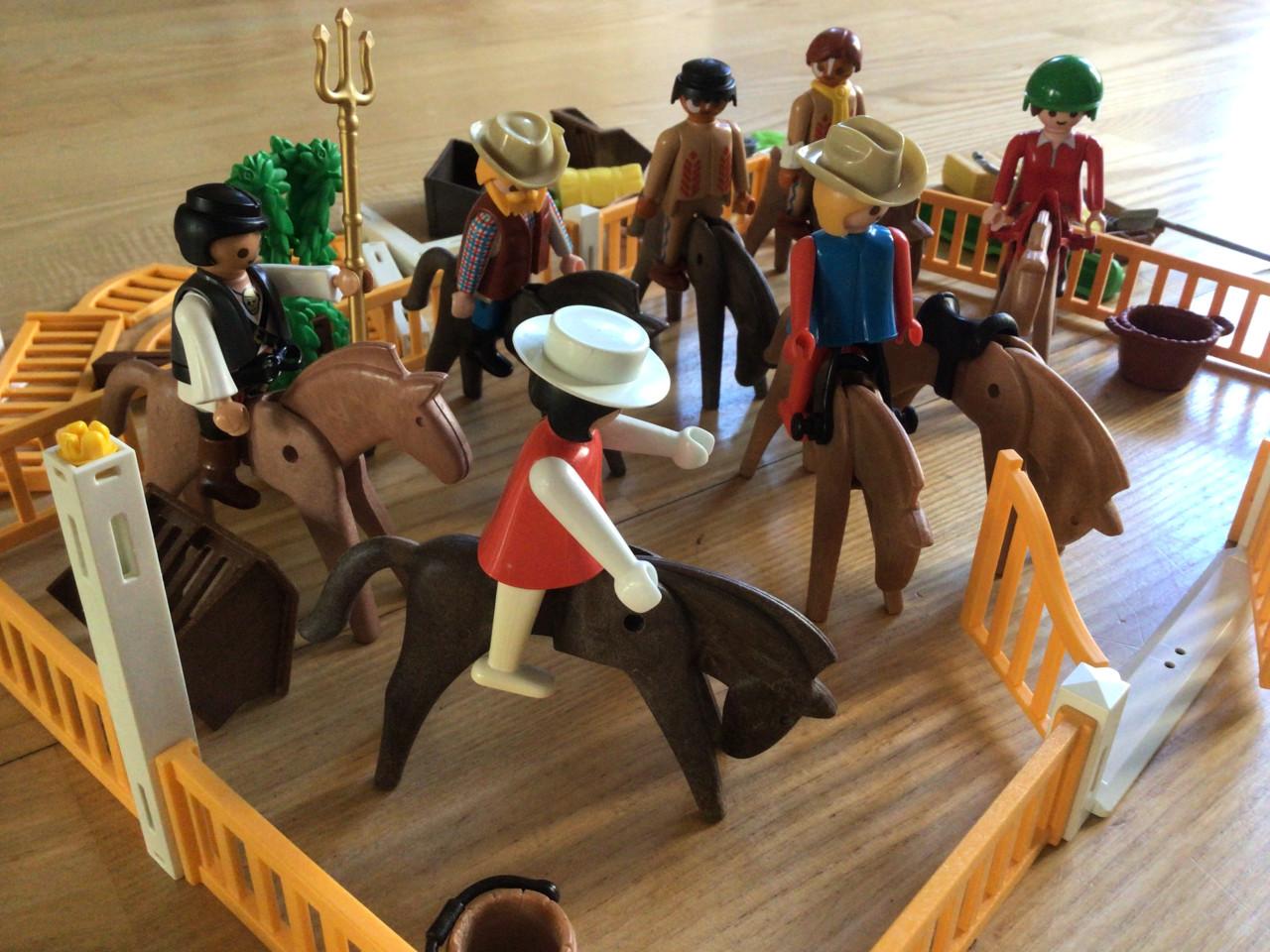 Vintage Playmobil met paarden