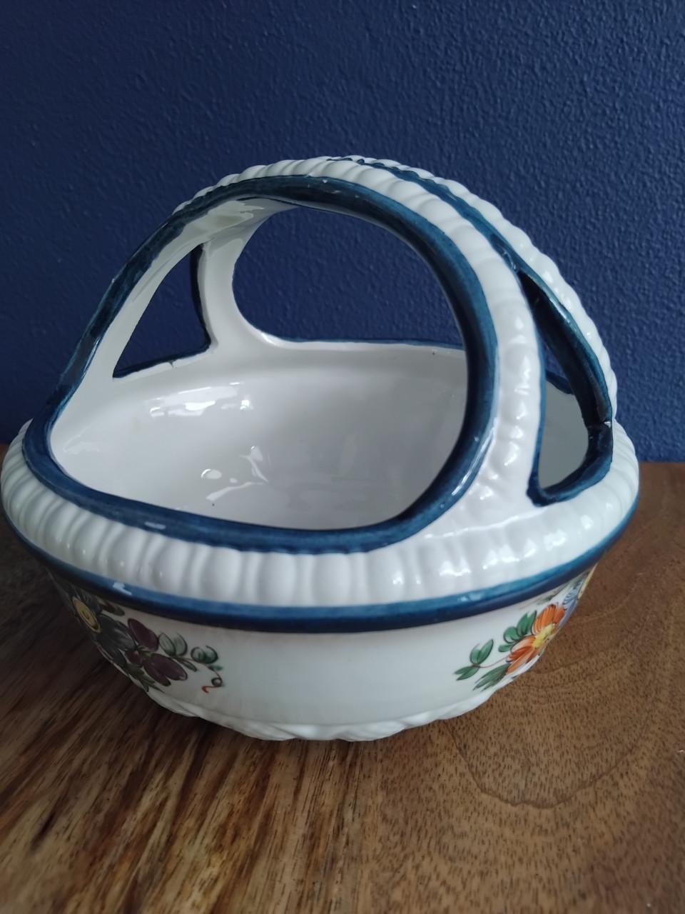 Vintage Italiaans Keramiek Mandje