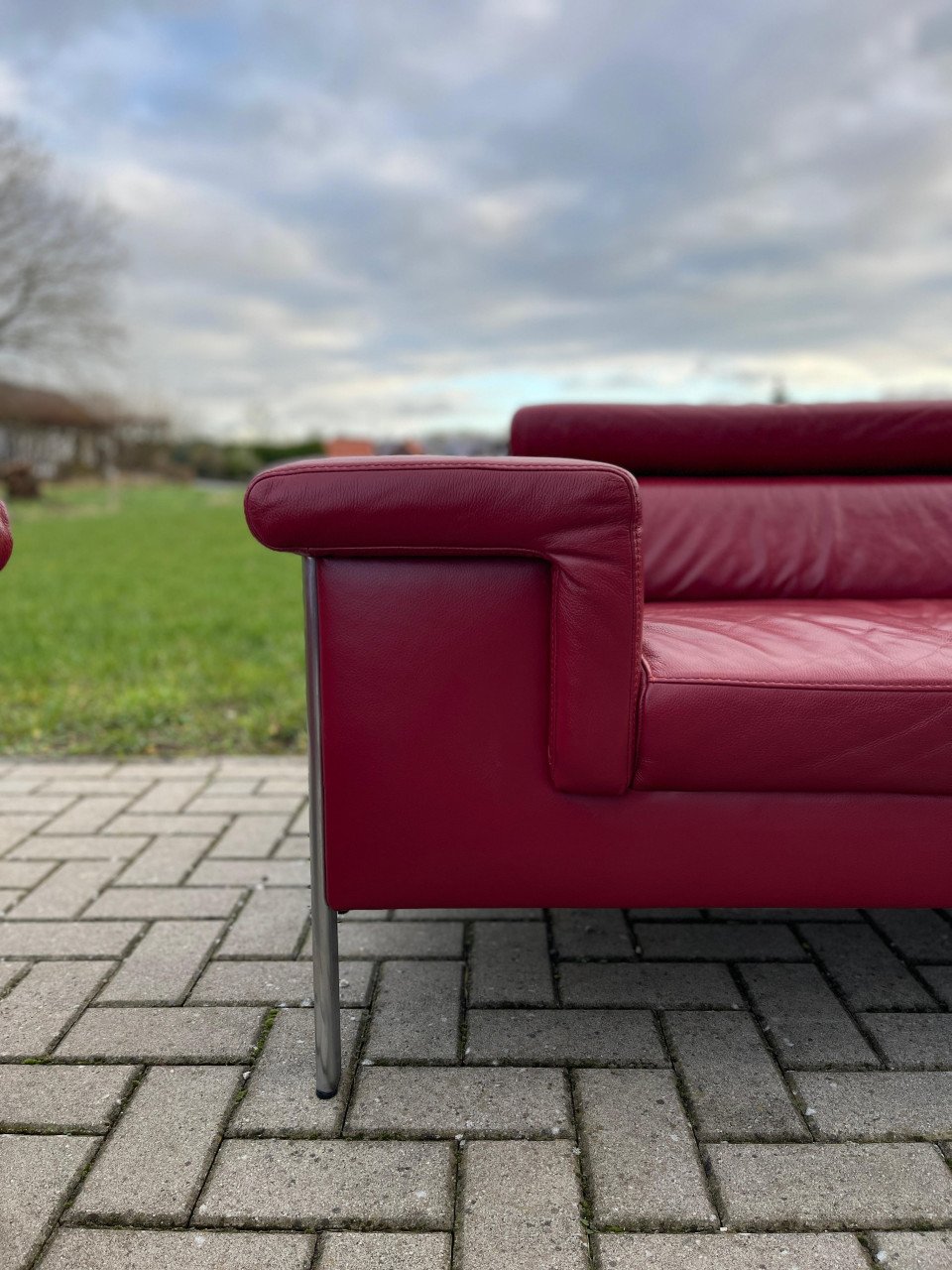 GRATIS LEVERING HEEL NL 2x Montel 3-zits Echt Leer Bankstel