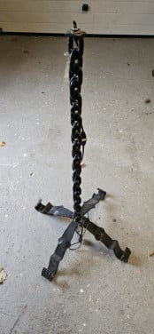 Smeedijzeren lampekap staander
