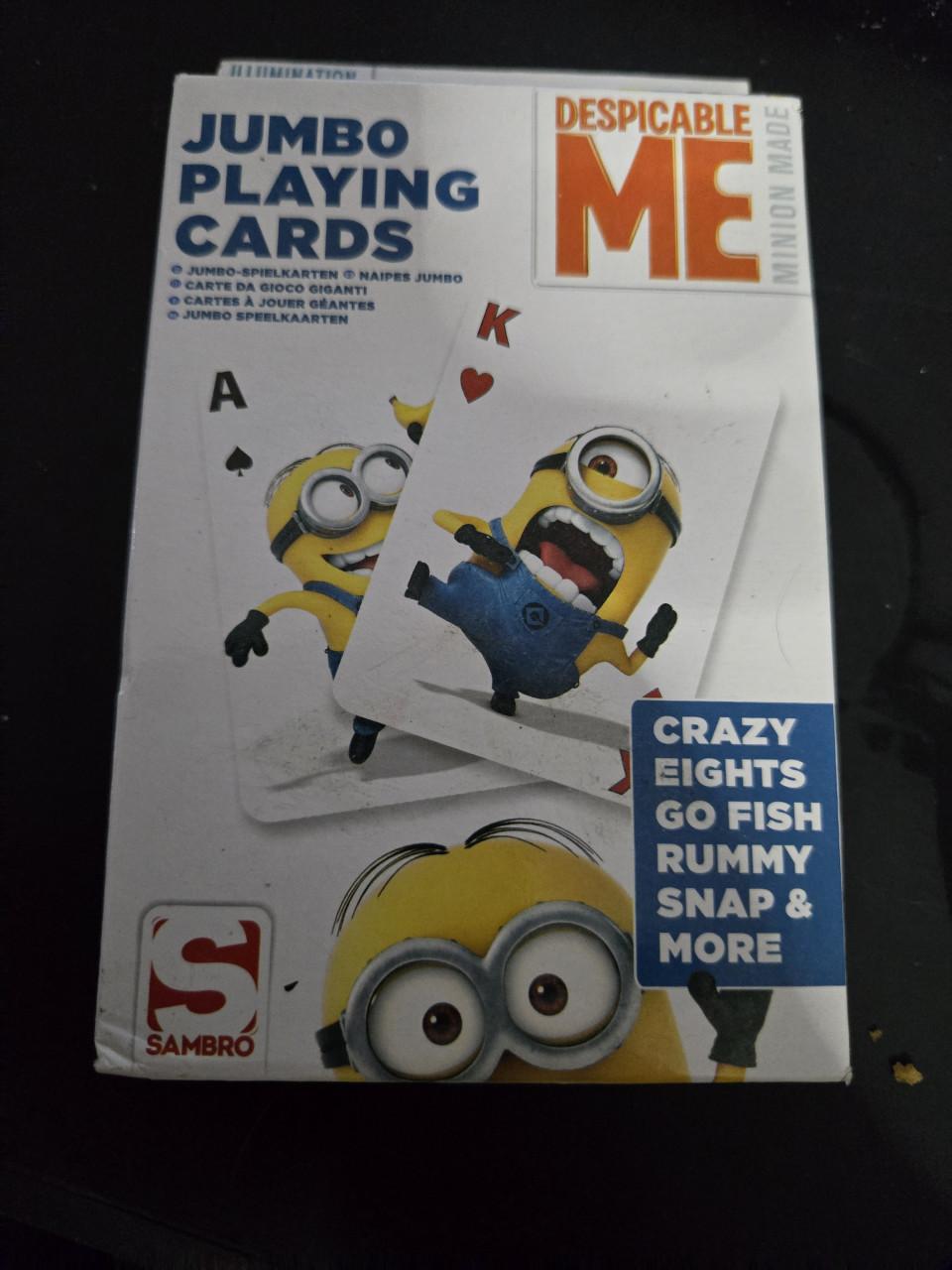 Despicable Me jumbo speelkaarten Nieuw zijn van het merk Sambro.