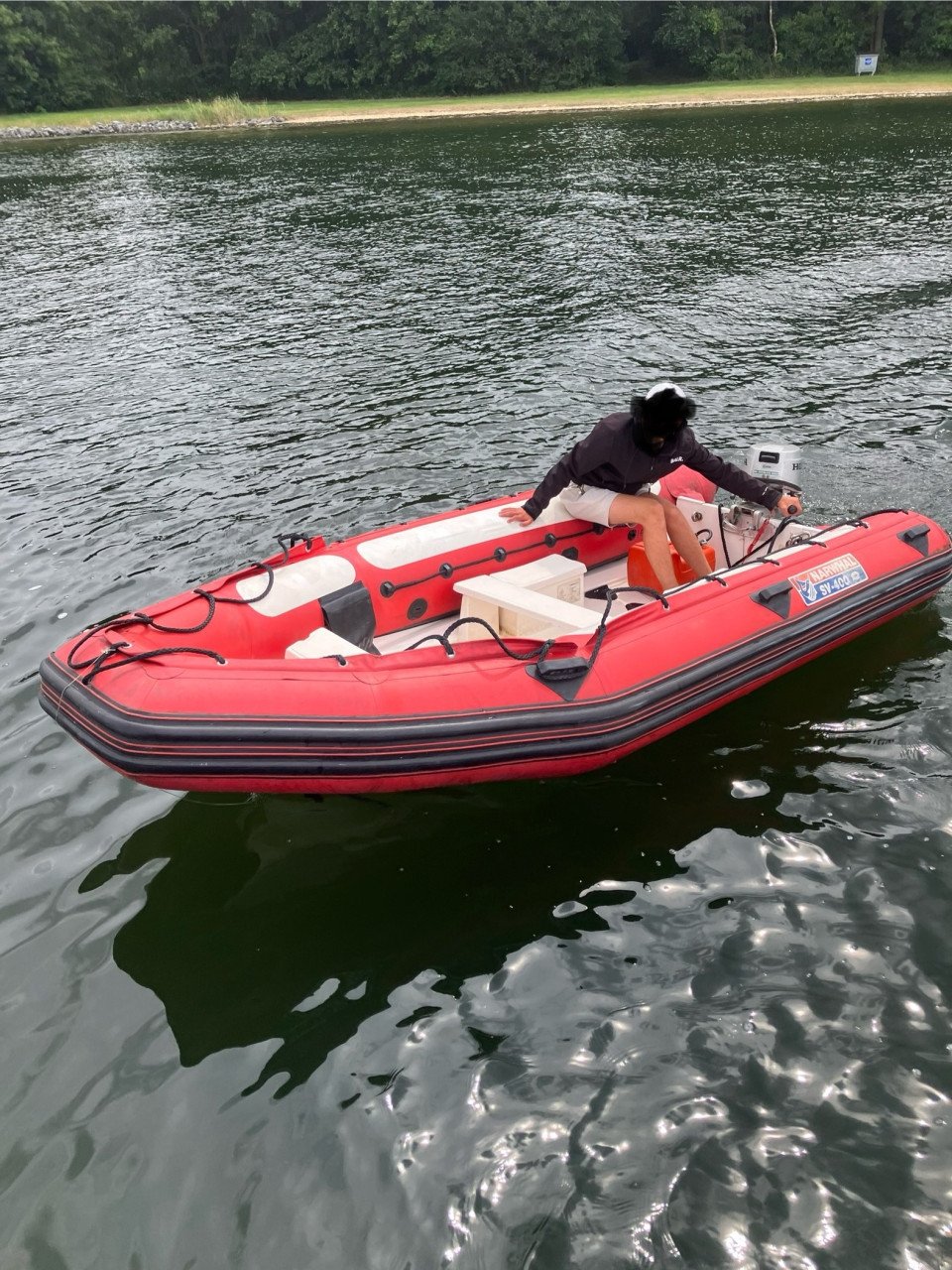 Rhib narwal sv-400 met 6 pk honda 4 takt.