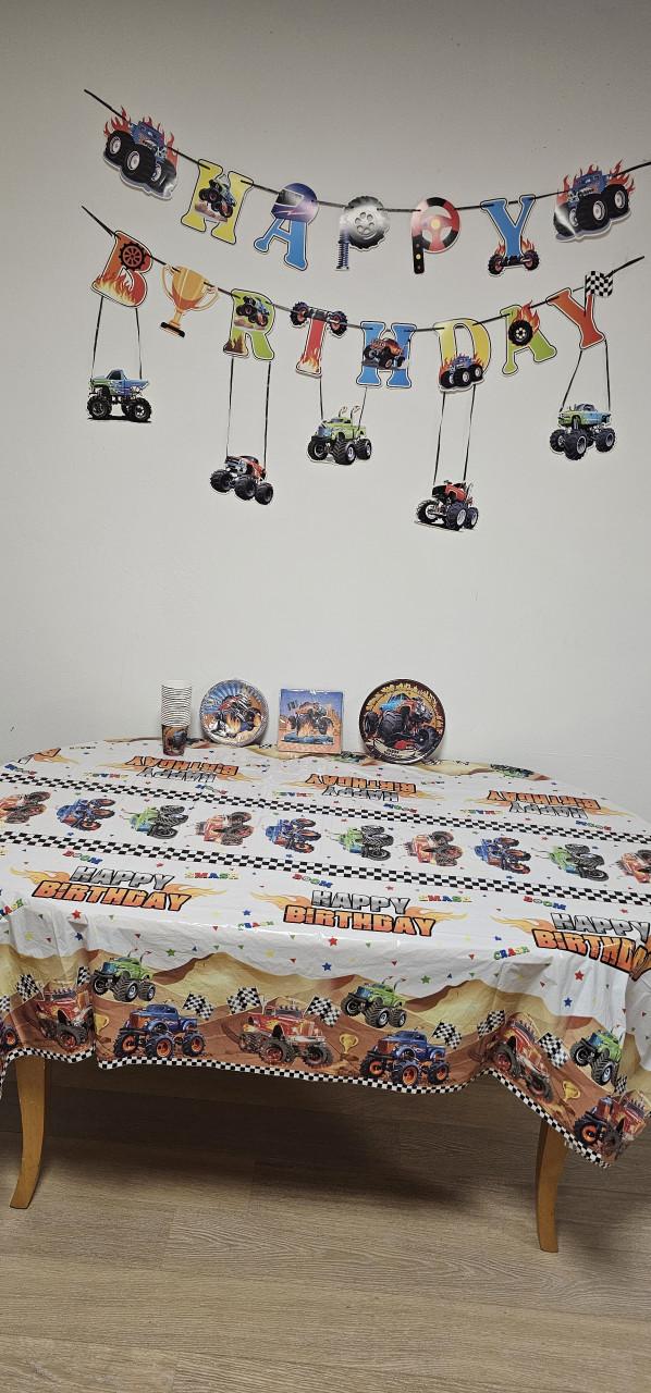 Monster Truck Verjaardag Versiering