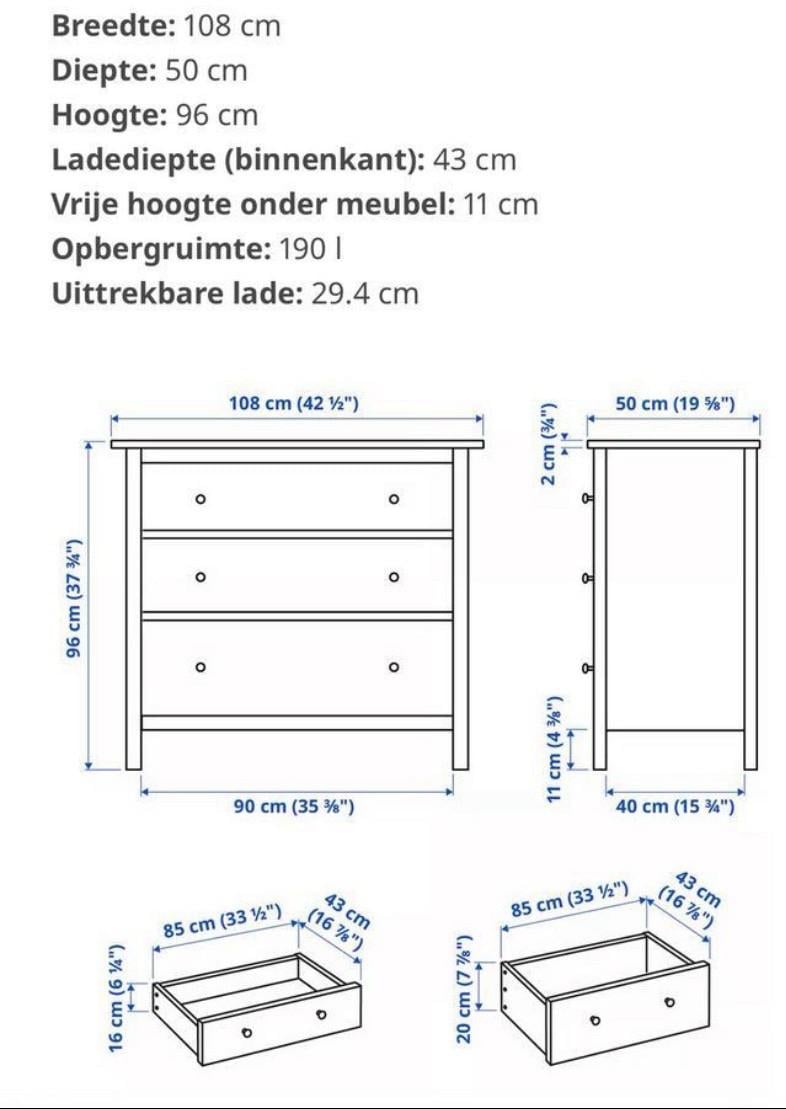 Hemnes ladekast