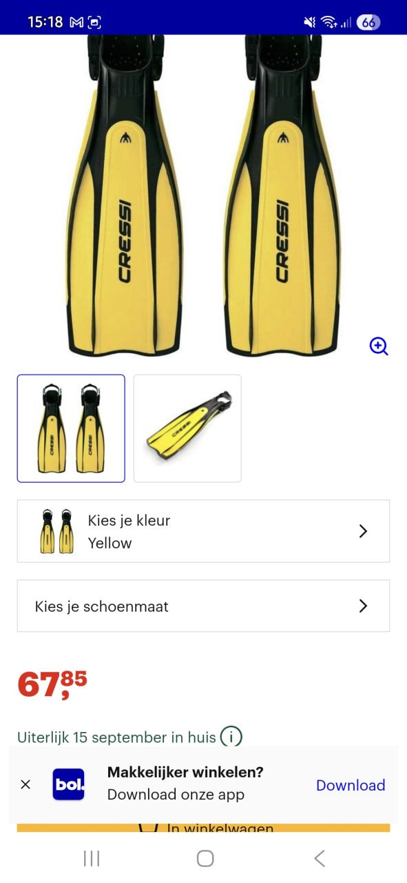 Cressi Pro Light Duikvinnen maat 42-44