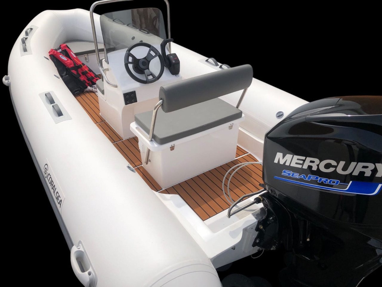 NIEUWE Coralsea (ZODIAC) de Luxe RIB met Mercury 60pk 4-takt motor