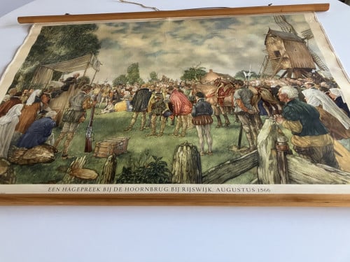 Oude schoolplaat / wandplaat