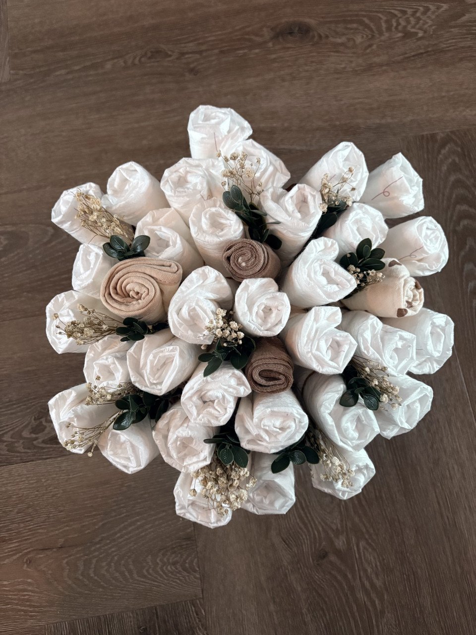 Luierboeket: leuk voor een babyshower of als kraamcadeau!