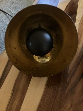 Zwart gouden lamp klein