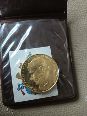 Munt pausbezoek 1985 Nederland