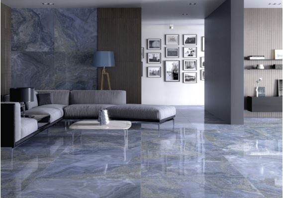 3030-336 Marmerlook tegels blauw/beige, 60x120 cm, van € 84,95/m² voor