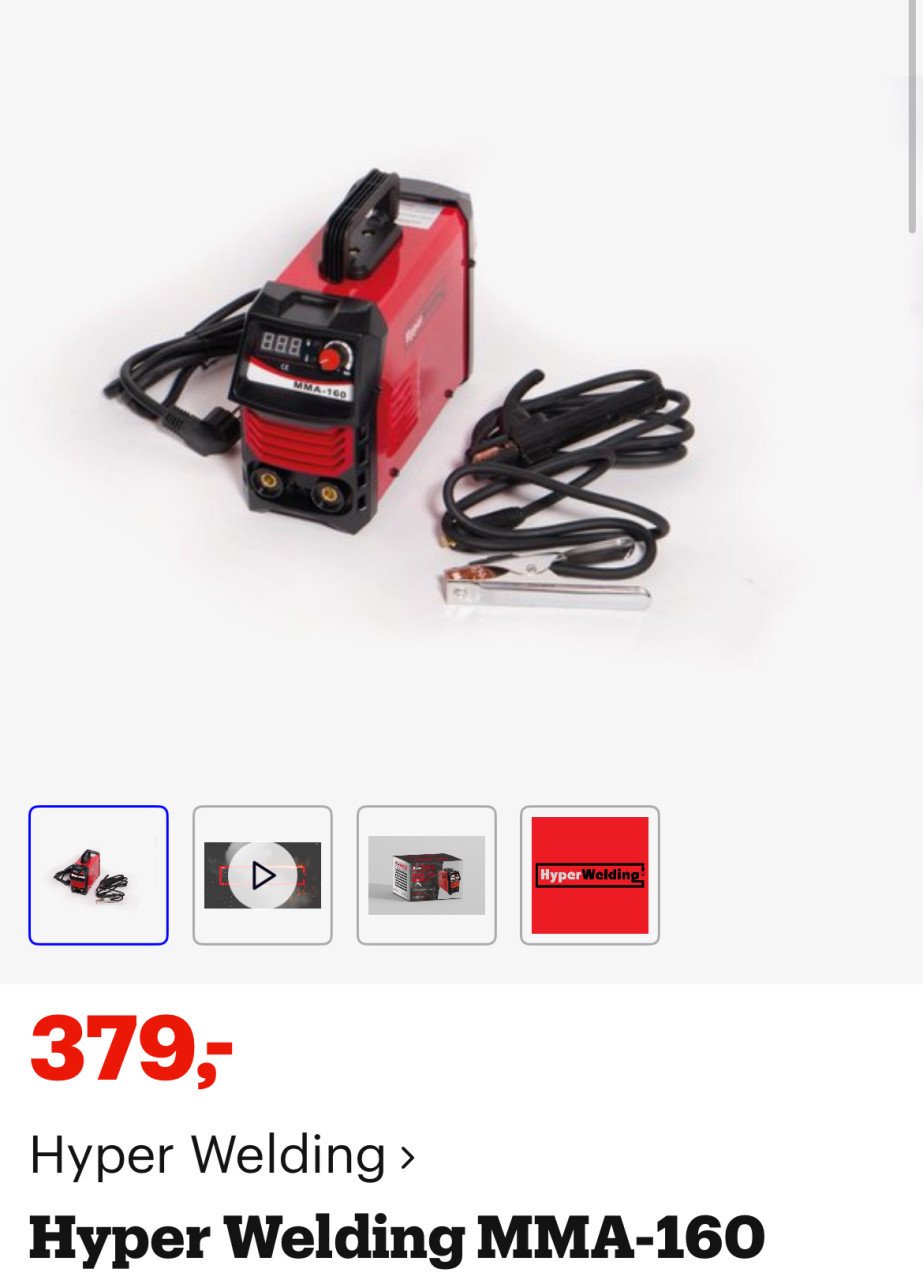 Lasapparaat elektroden hyperweling 220v