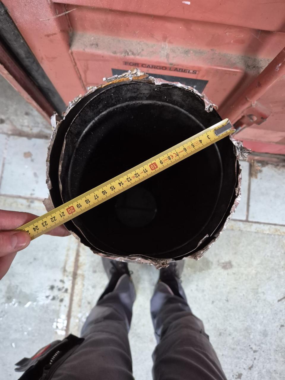 Dubbelwandige kachel pijp