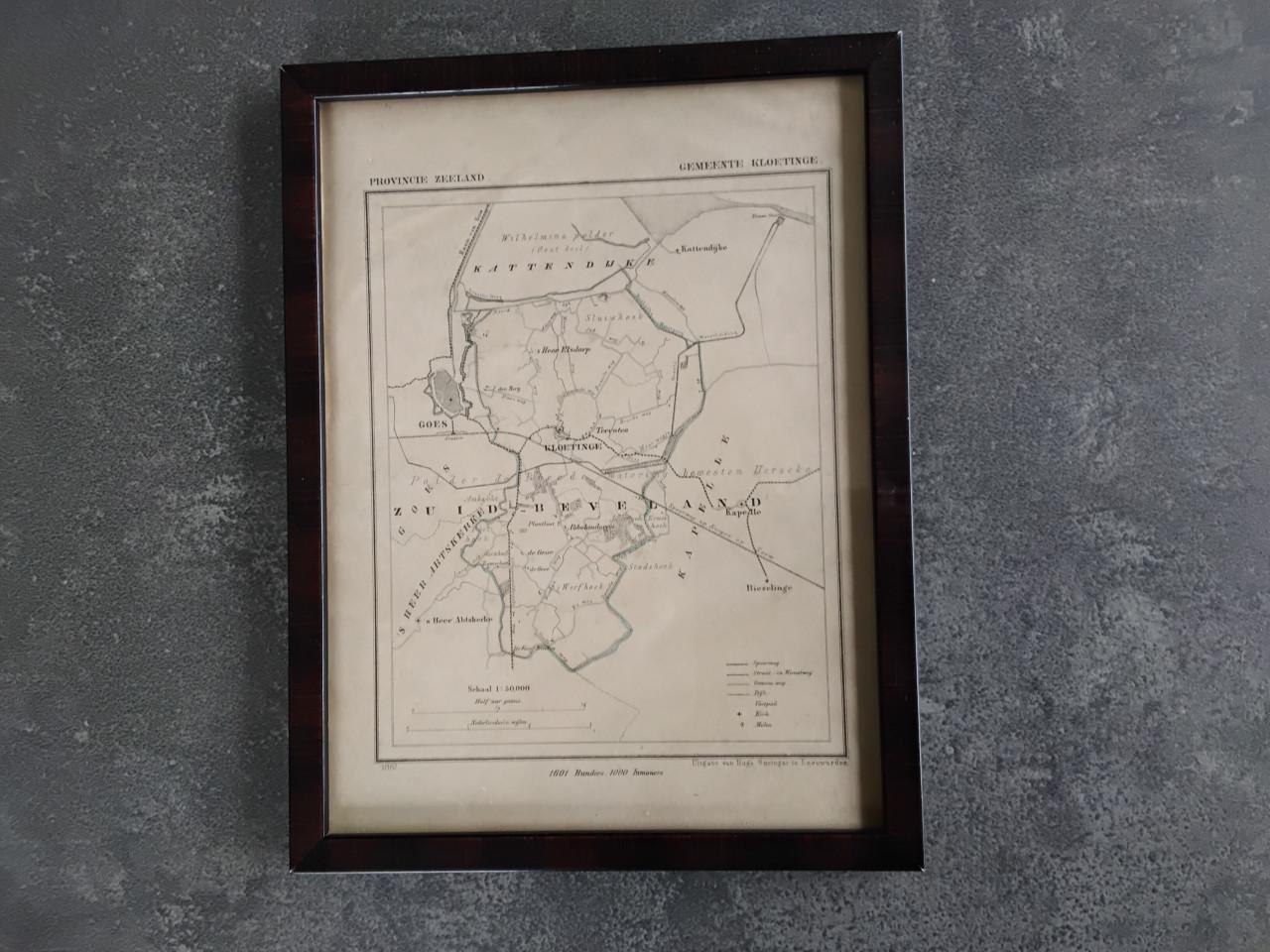 Landkaartje Kloetinge jr 1867