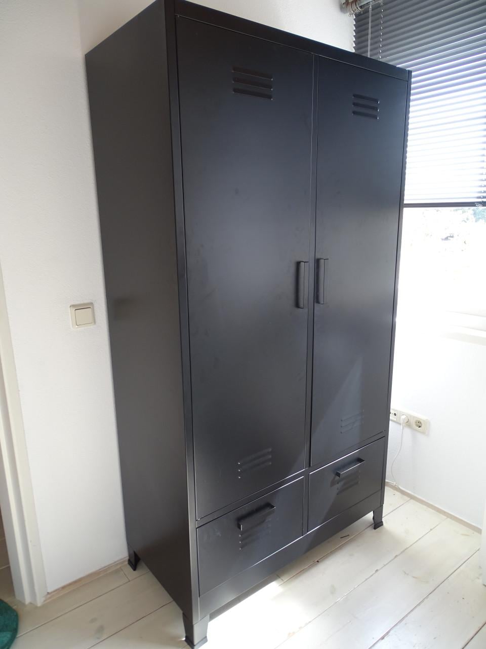 Kledingkast lockerkast 2-deurs met lades (185x100)