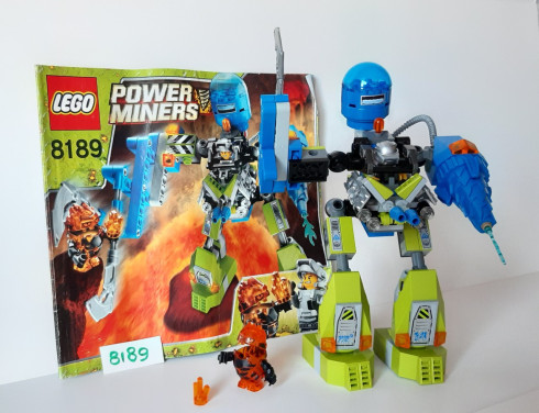 Lego Power Miners 8189: Rock monster Firax en Magma Mech