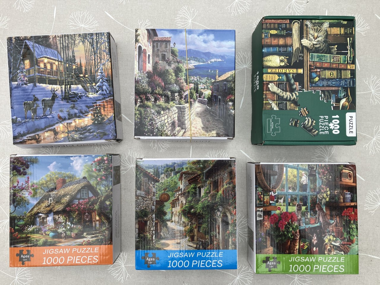 Puzzels 1000 stukjes