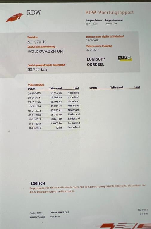 Volkswagen UP! 1.0 bmt take up!