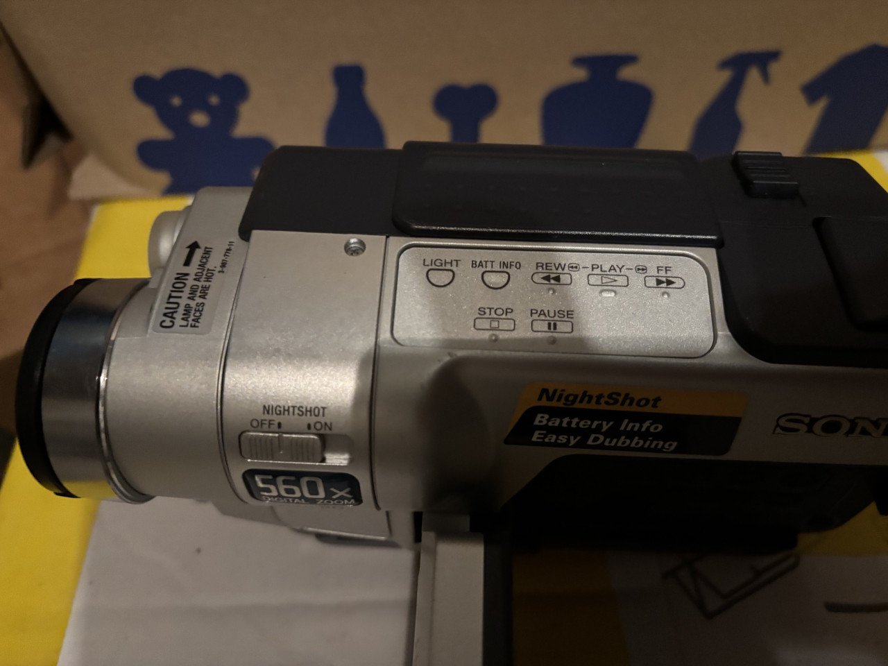 Sony high 8 vision videocamera