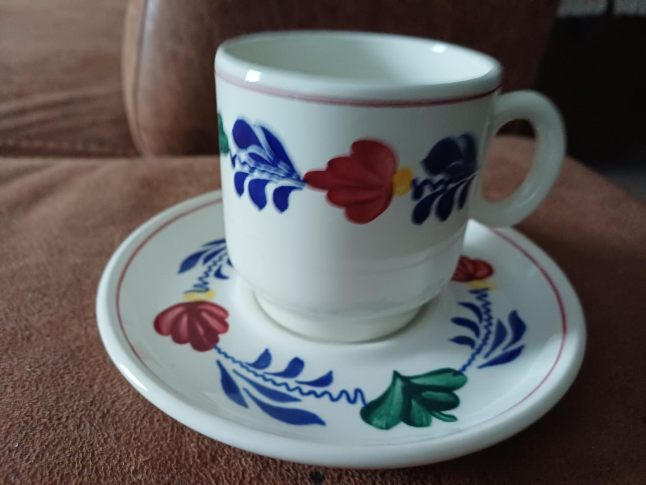 Boerenbont  kop en schotel  3 stuks