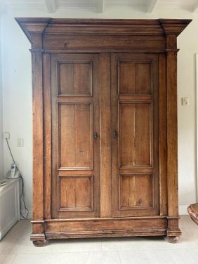 Massief eiken Duitse kast