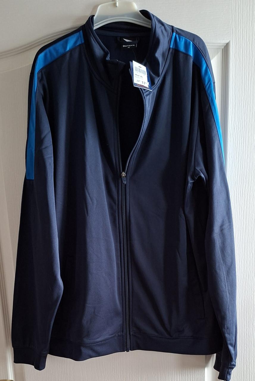 Traingsjack, nieuw mt XL, blauw
