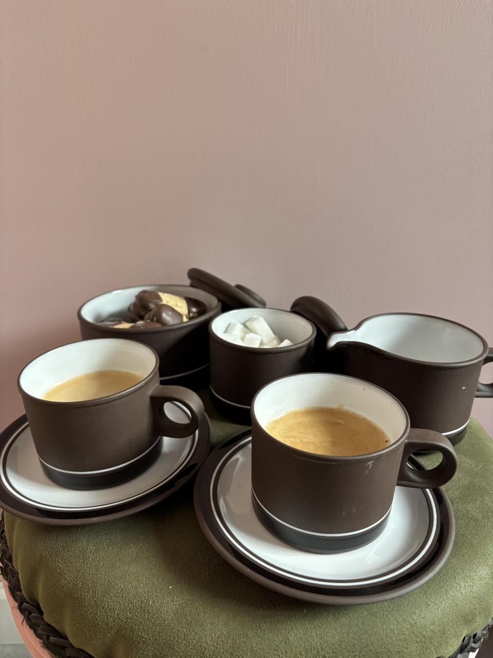 Vintage Hornsea Contrast servies ontworpen Martin Hunt