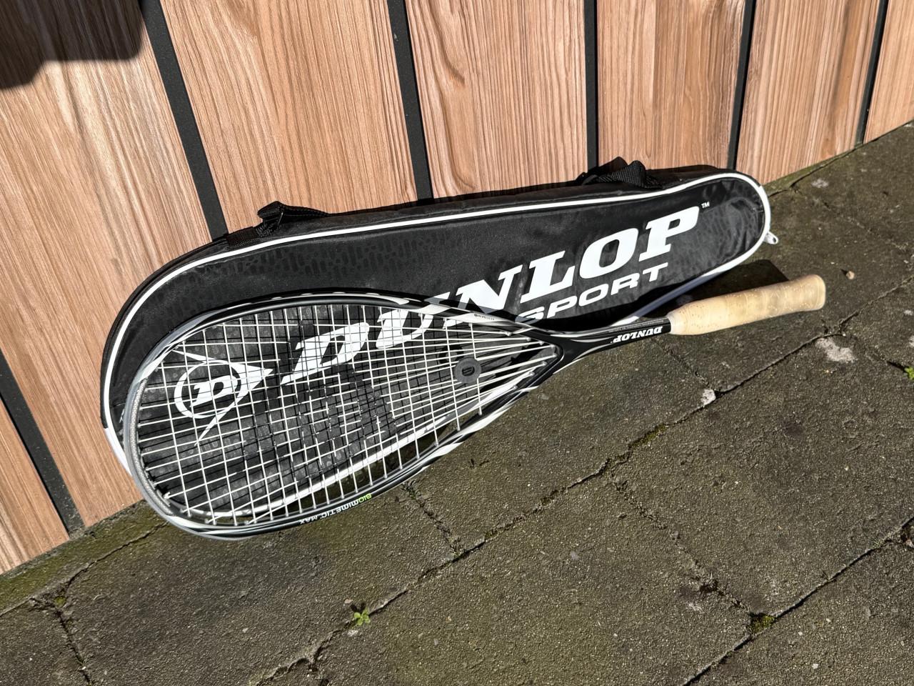 Dunlop squash racket + tas