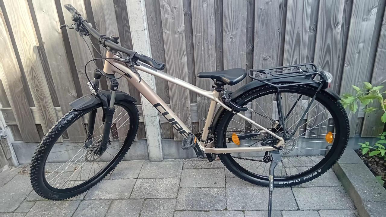 Cube mountainbike 29" Maat M, linnen"n"bronze