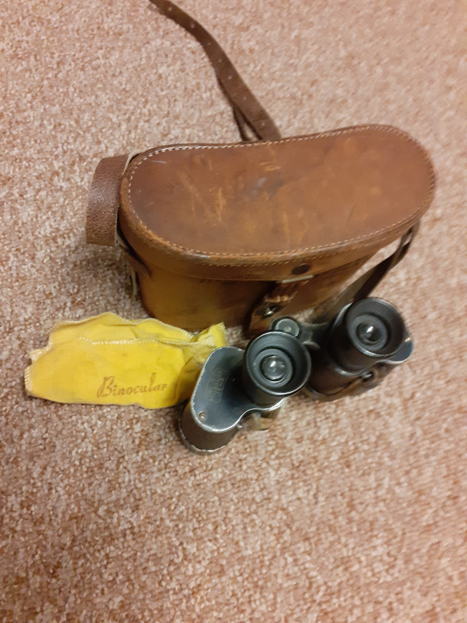 Vintage verrekijker in box