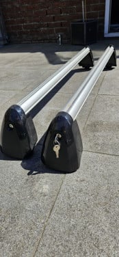 Dakdragers met slot voor Audi met dak met rails