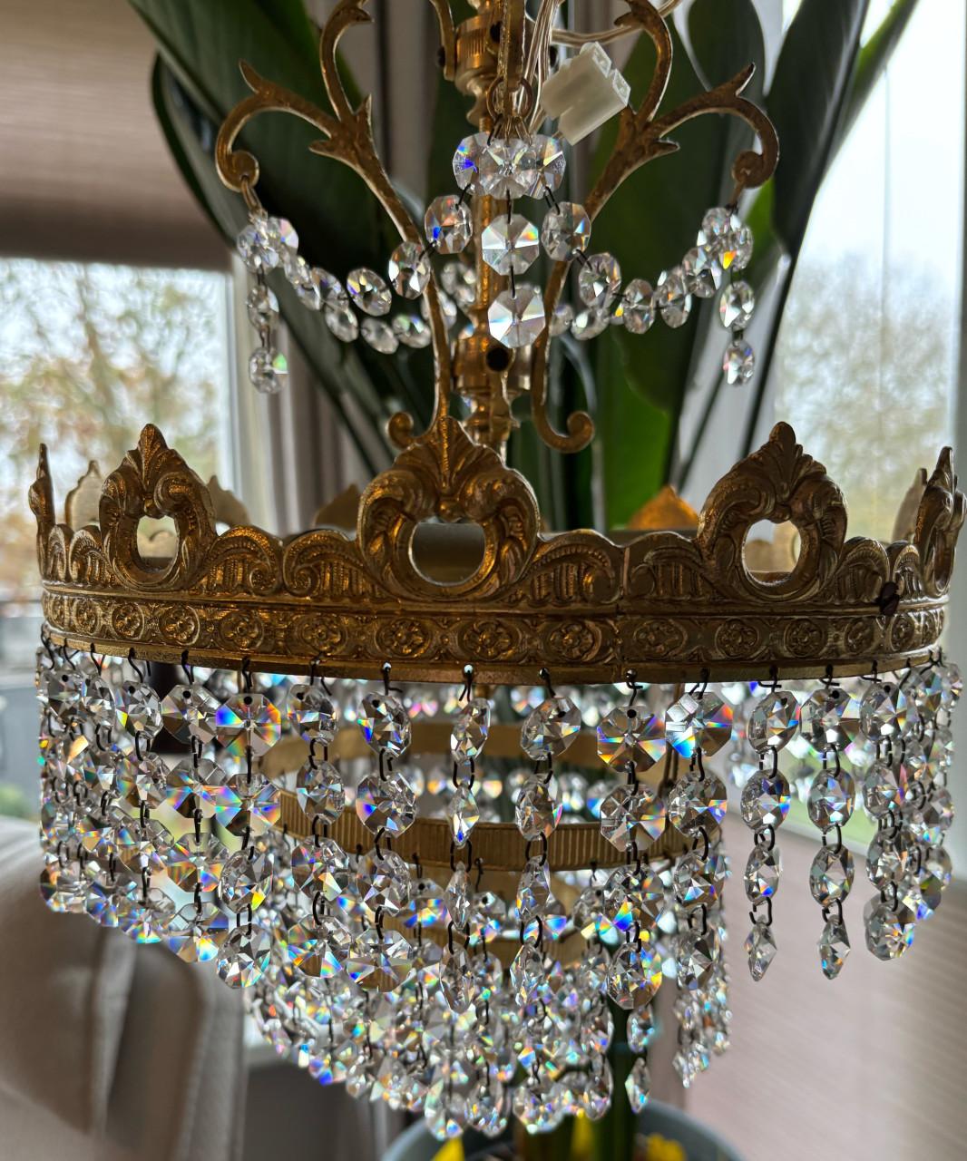 PRACHTIGE ECHT KRISTALLEN KROONLUCHTER