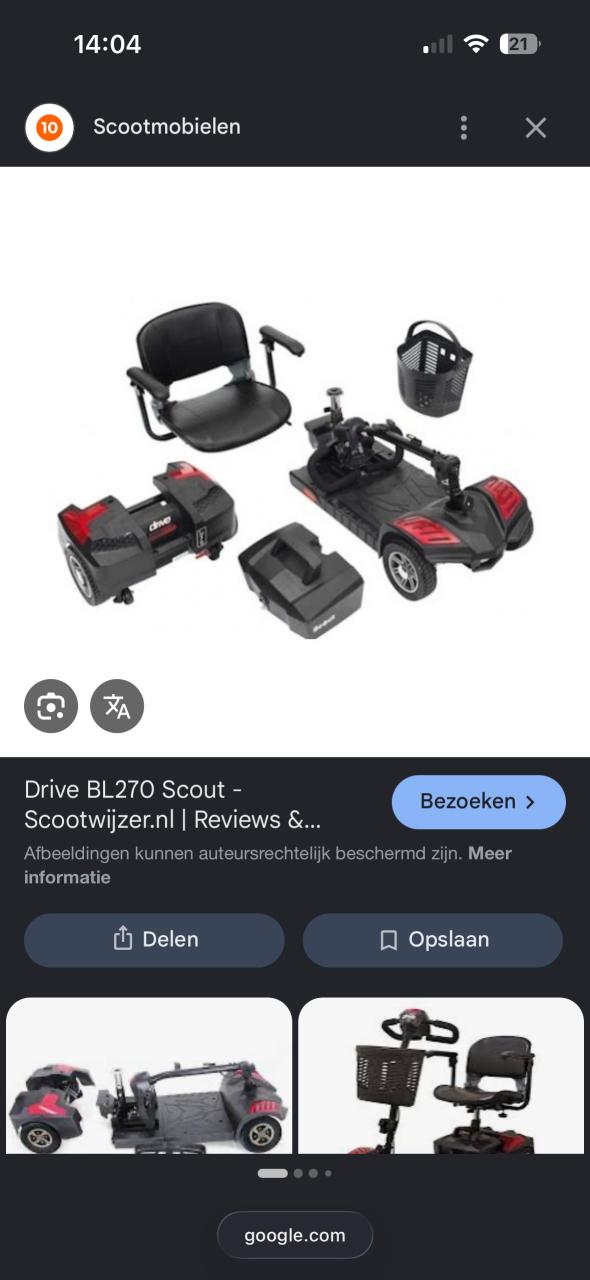 Drive medical scootmobiel demonteerbaar !