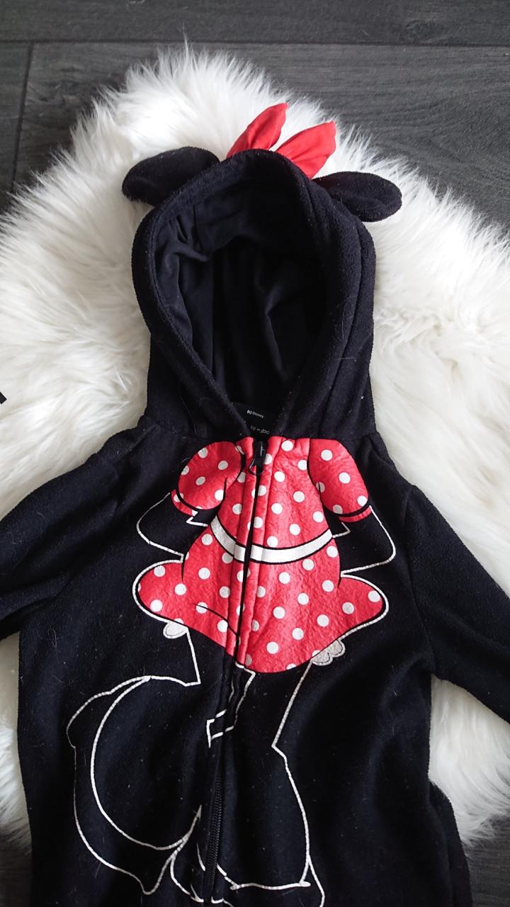 Onesie Minnie Mouse zwart rood maat 92