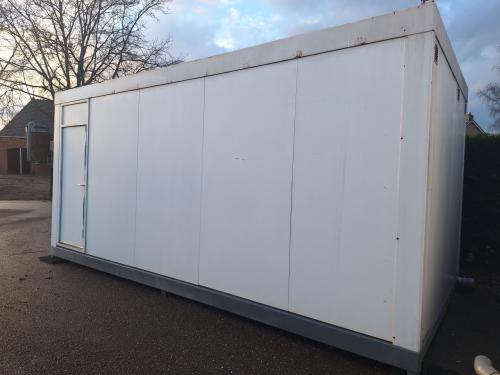 Sanitairunit geïsoleerd, bouwkeet, wcunit, schaftkeet, kantoorunit, keet