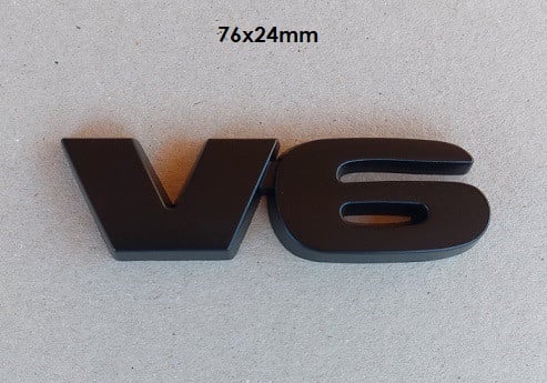 V6 Metalen Emblemen  NIEUW