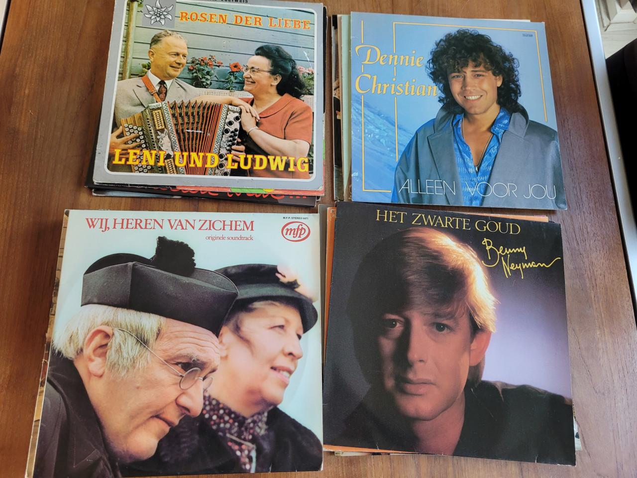 Stapel van 24 Nederlandstalige LP's