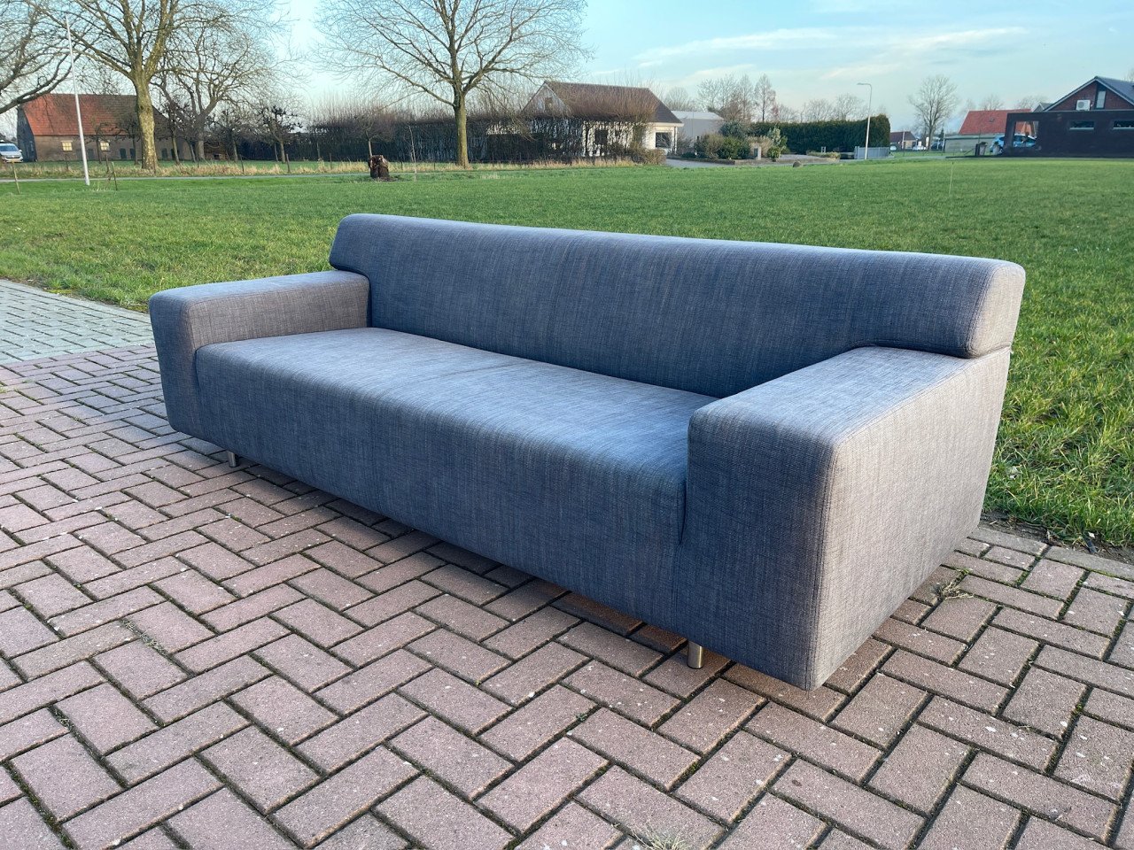 GRATIS LEVERING HEEL NL Mooie Antraciet 3-zits Bankstel