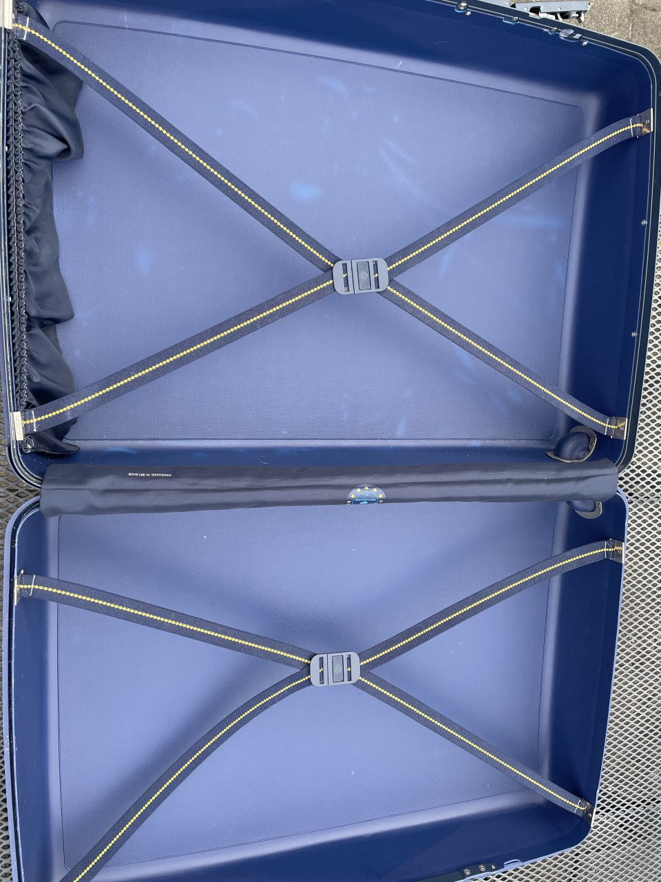 Te koop blauwe reiskoffer Samsonite