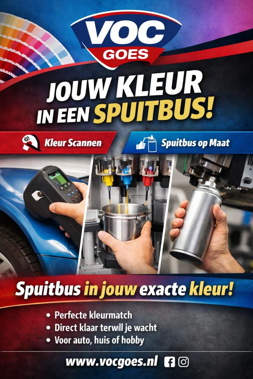 Spuitbus op Kleur laten maken