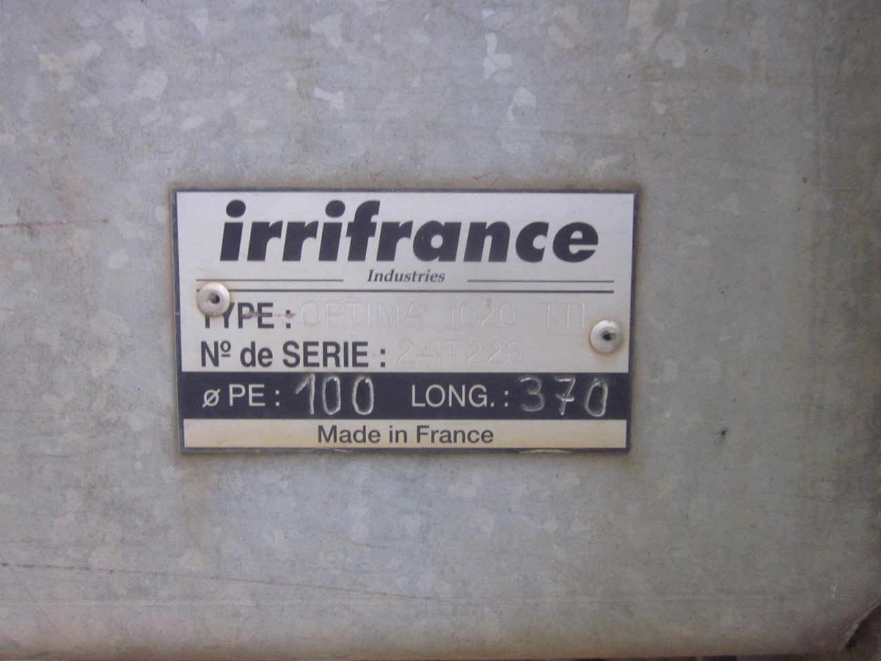 Irrifrance regenhaspel 100-370