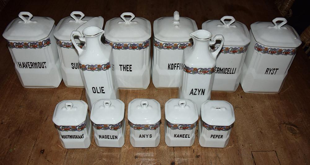 *~* Oude Voorraadpotten kruiden *~* Victoria China