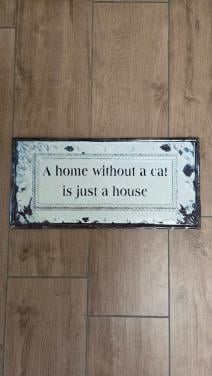 😺 Groot Metalen tekstbord,