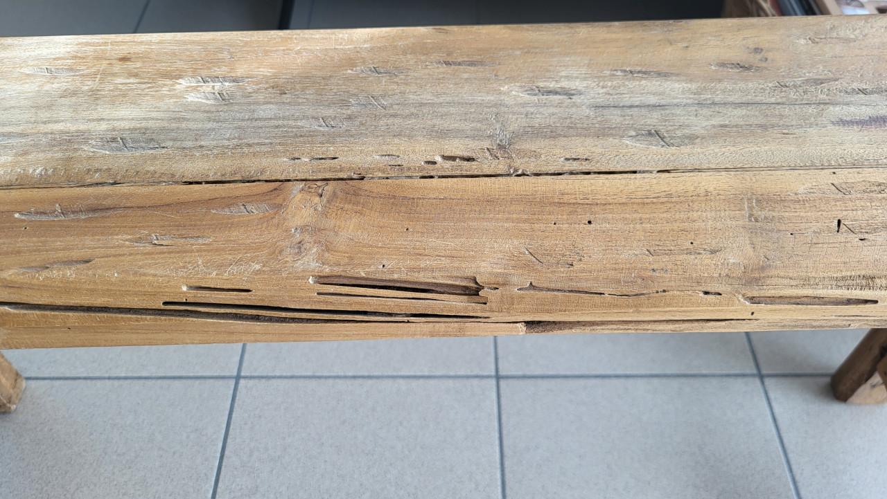 Houten bankje landelijk rustiek