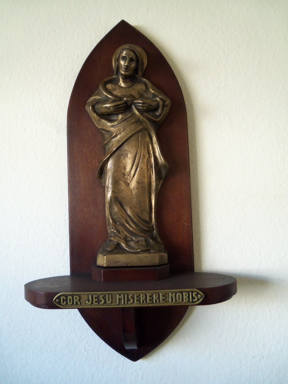 BRONZEN HEILIG HART BEELD,VLAANDEREN JAREN 30/40
