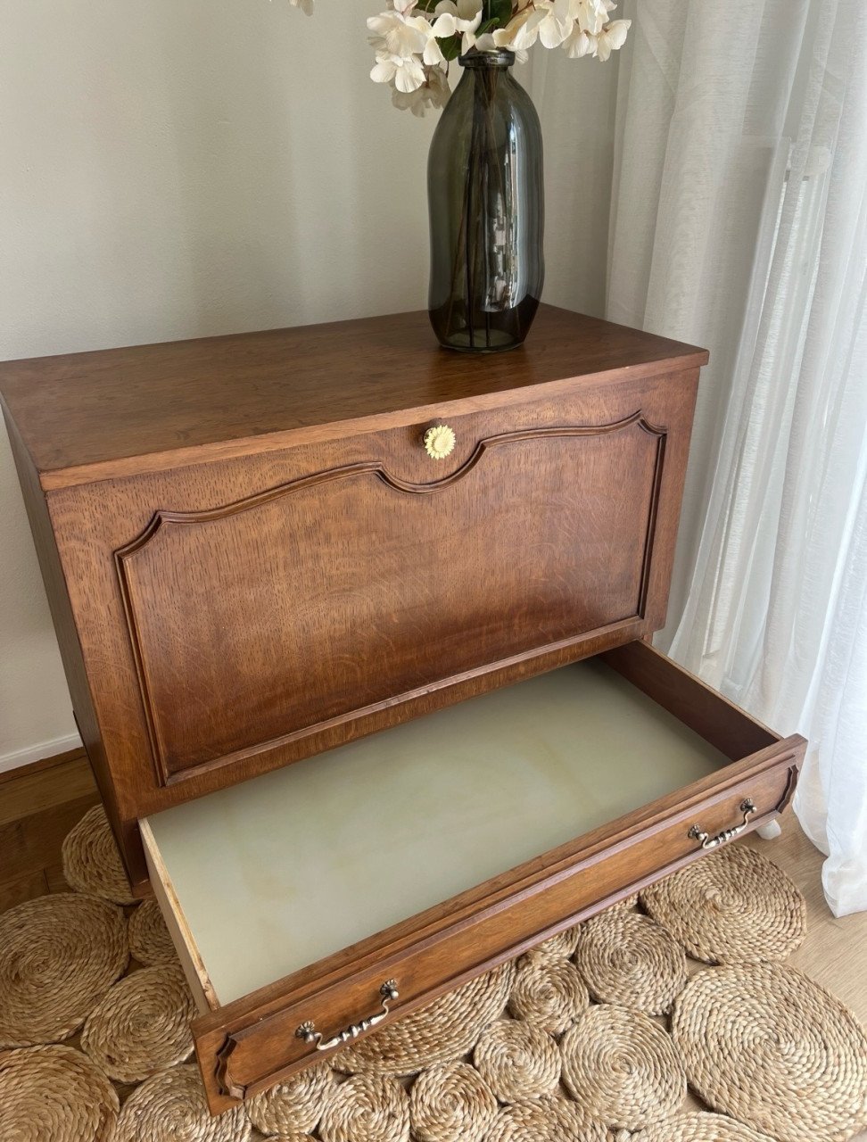Vintage barkastje | nieuw gebeitst