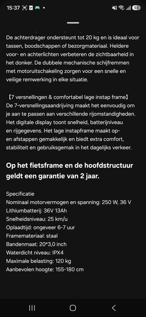 Fatbike vouwfiets