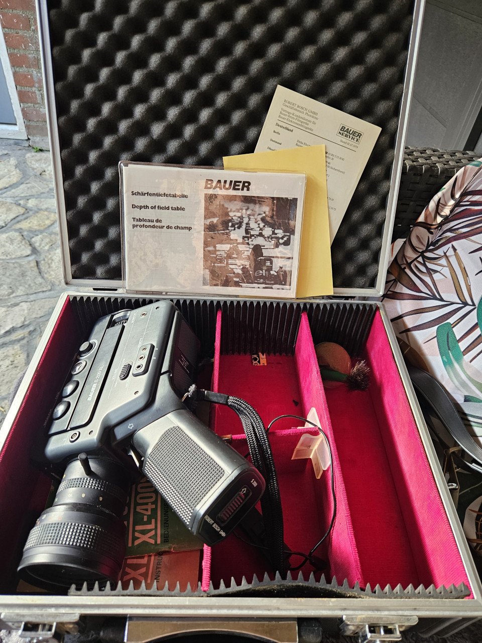 Vintage Design Bauer S 209 XL Super 8 Filmcamera met accessoires...